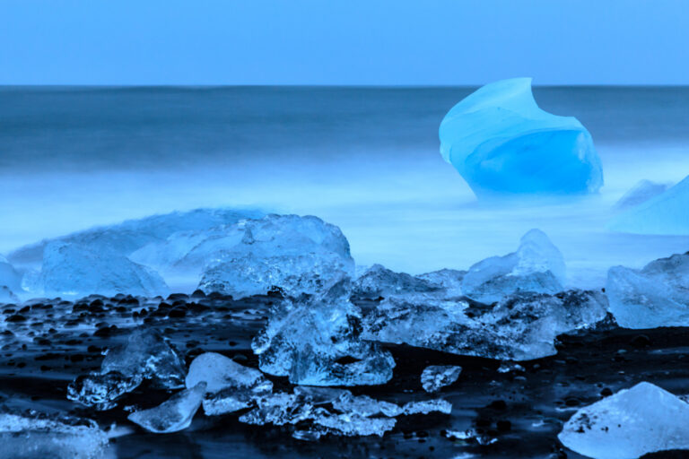 Diamant beach bij Jökulsárlón…